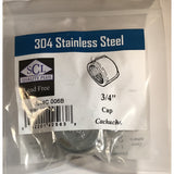 PIPE CAP 3/4" SS