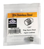 SQ HEAD PLUG 1/4" SS