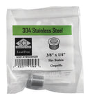 HEX BUSHING 3/8X1/4" SS
