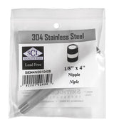 NIPPLE 1/8" X 4"