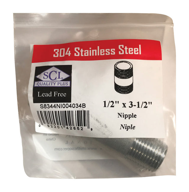 NIPPLE SS 1/2" X 3.5