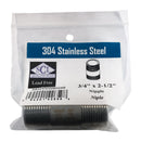 NIPPLE 3/4"X2-1/2" SS