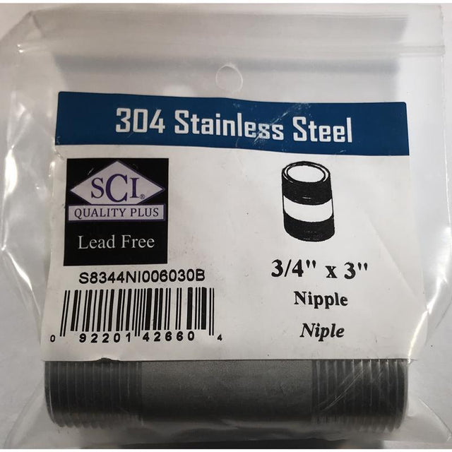 NIPPLE 3/4"X3"