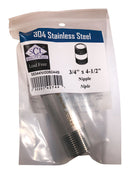 NIPPLE SS 3/4"X4.5"