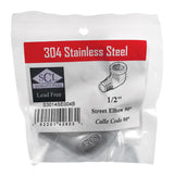 STREET ELBOW 90 1/2"SS