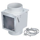 Ace 4 in. L X 4 in. D White Plastic Heat Diverter