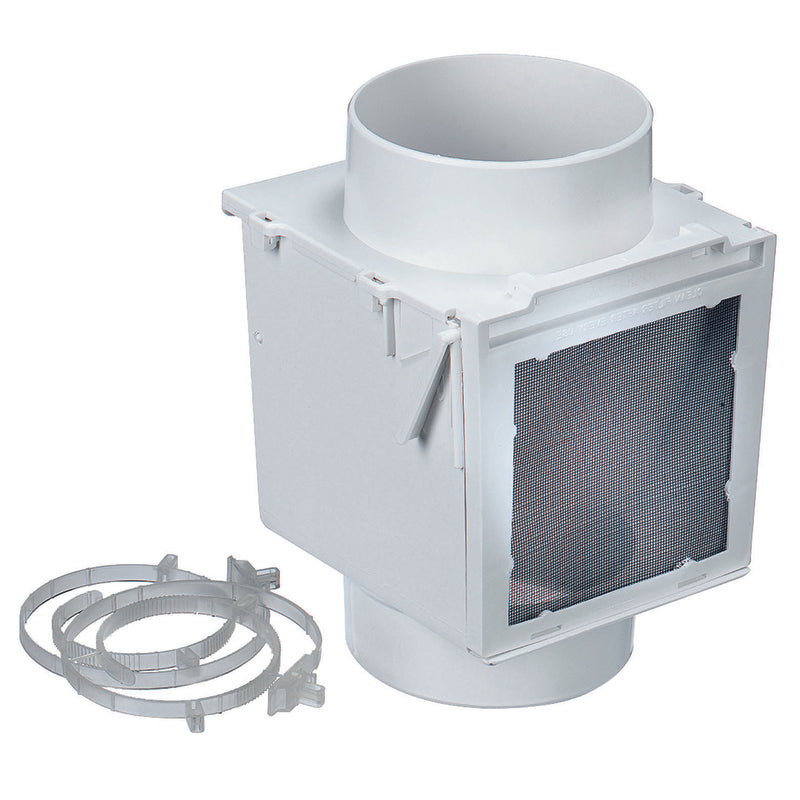 Ace 4 in. L X 4 in. D White Plastic Heat Diverter