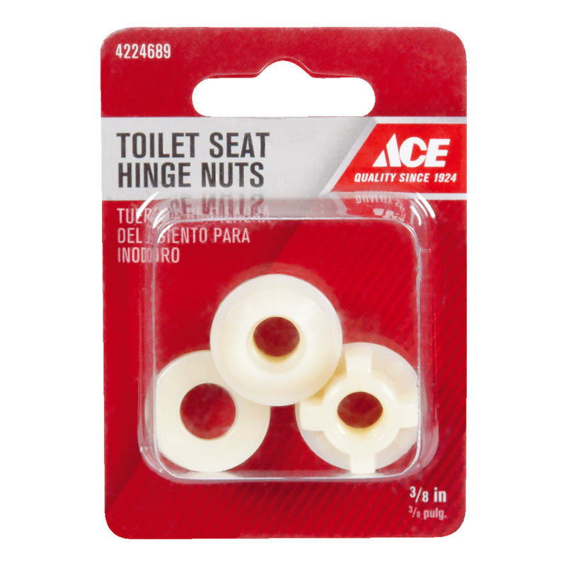 HINGE NUTS TOILET 3/8"