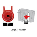 Korky Toilet Flapper Red Rubber