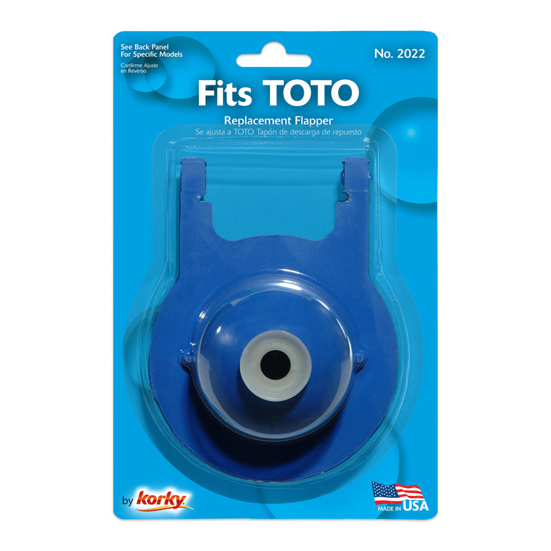 Korky TOTO Toilet Flapper Blue For Toto