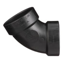Charlotte Pipe 2 in. Hub X 2 in. D Hub ABS 60 Degree Elbow