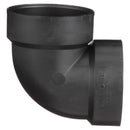Charlotte Pipe 2 in. Hub X 2 in. D Hub ABS Elbow