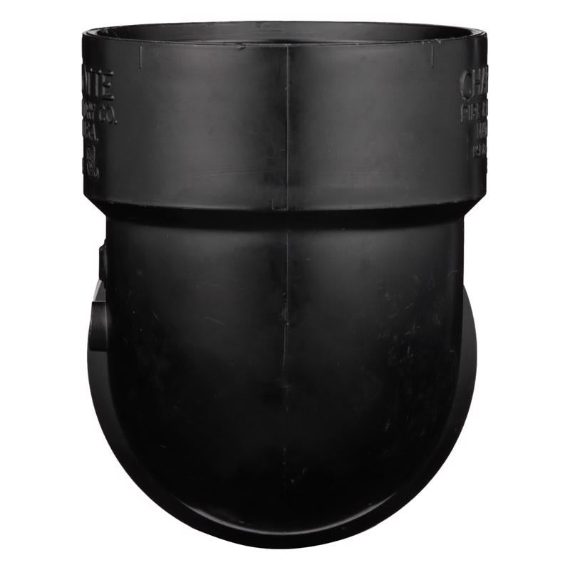 Charlotte Pipe 3 in. Hub X 3 in. D Hub ABS Elbow