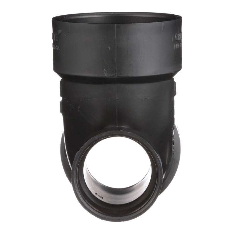 Charlotte Pipe 3 in. Hub X 3 in. D Hub ABS 90 Degree Elbow