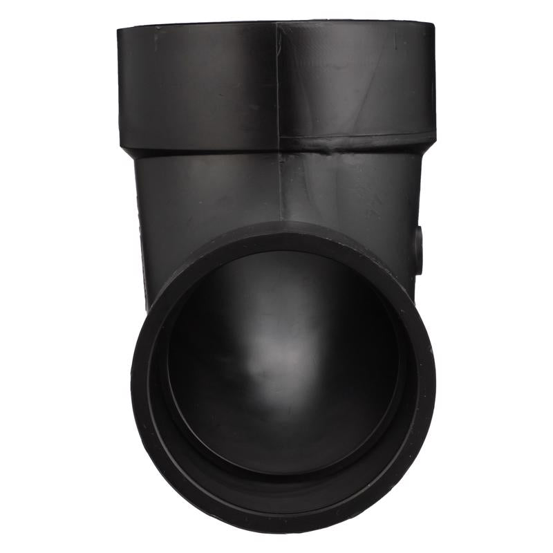 Charlotte Pipe 3 in. Hub X 4 in. D Hub ABS 90 Degree Elbow