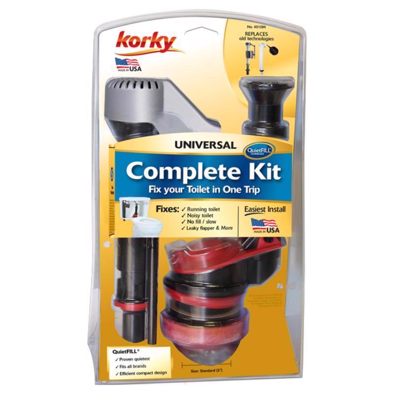 Korky QuietFILL Platinum Universal Complete 2 Inch Toilet Repair Kit