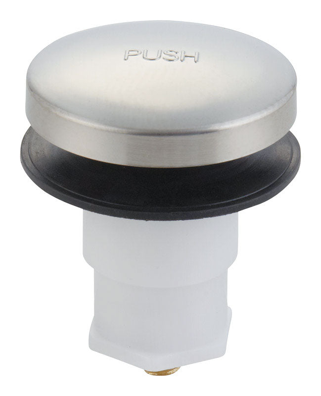 Ace Foot Lok Stop Cartridge 3/8 in. Brushed Nickel Plastic Tub Drain Stopper