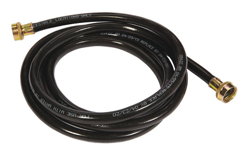 Ultra Dynamic Products Rubber Washing Machine Hose 3/8 in. D X 10 ft. L