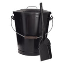 ASH CONTAINER&SHOVEL BLK