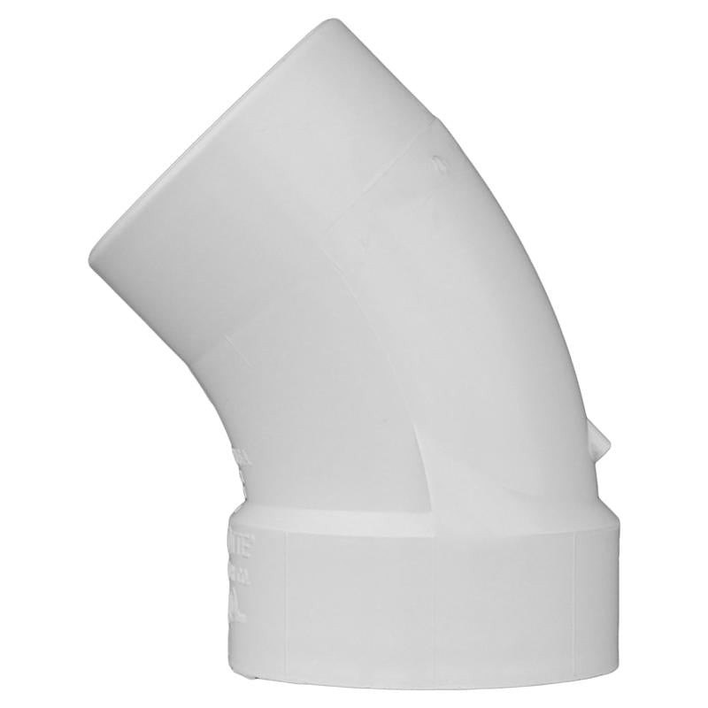 Charlotte Pipe Schedule 30 3 in. 3 in. D PVC 45 Degree Street Elbow 1 pk