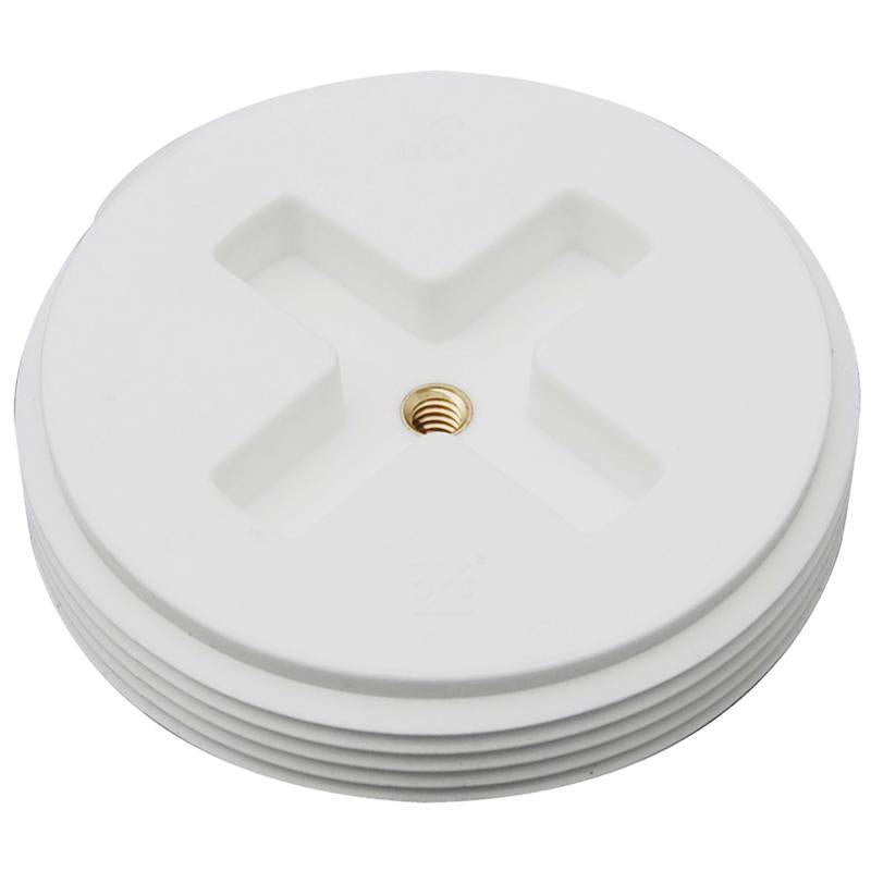 PLUG RECESSED PVC 4"