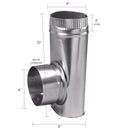 Ace 5 in. L X 4 in. D Black/Silver Aluminum Offset Dryer Connector