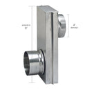 Ace 6 in. L X 4 in. D Black/Silver Aluminum Adjustable Dryer Connector