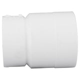 Charlotte Pipe 3 in. Hub X 4 in. D Spigot PVC Pipe Adapter 1 pk