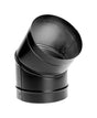 ELBOW 45 DEG 6"BLK PIPE