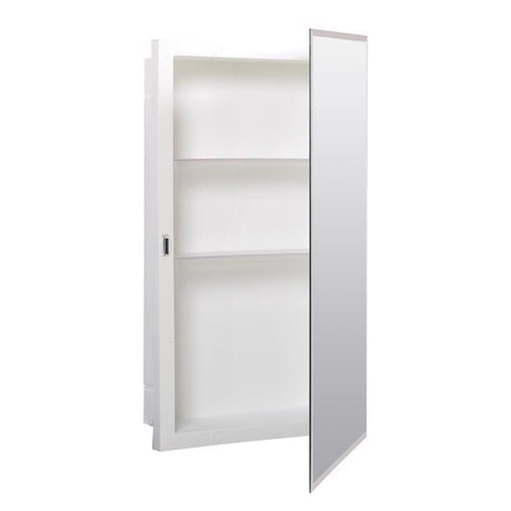 Zenna Home 26 in. H X 16 in. W X 4-1/2 in. D Rectangle Medicine Cabinet/Mirror