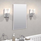 Zenna Home 26 in. H X 16 in. W X 4-1/2 in. D Rectangle Medicine Cabinet/Mirror