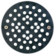 COVR FLR DRN BLK6.75X3/8