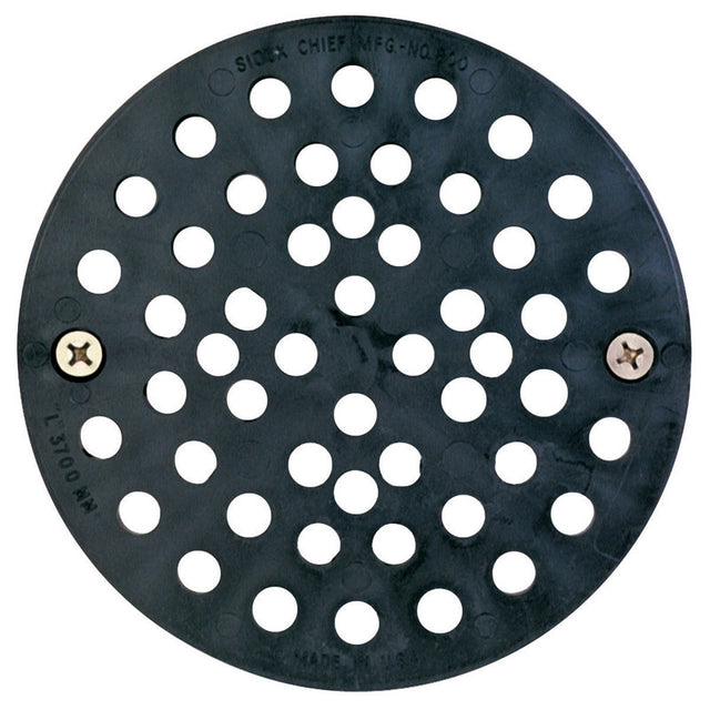 COVR FLR DRN BLK6.75X3/8
