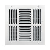 REGISTER 4-WAY WHT 10X10