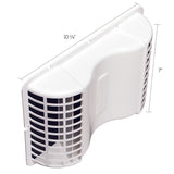 Deflect-O White Plastic Eave Vent