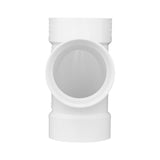 Charlotte Pipe Schedule 40 6 in. Hub X 6 in. D Hub PVC Sanitary Tee 1 pk
