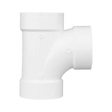 Charlotte Pipe Schedule 40 6 in. Hub X 6 in. D Hub PVC Sanitary Tee 1 pk