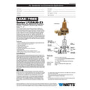 Watts 3/4 in. Female Threaded Union Brass Water Pressure Reducing Valve 3/4 in. FNPT