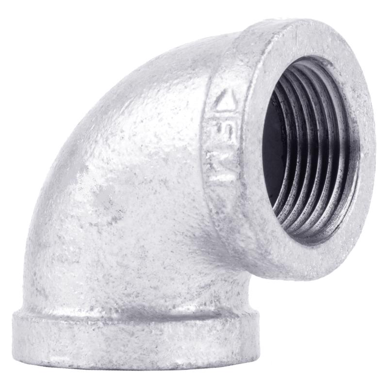 STZ Industries 2-1/2 in. FIP each X 2-1/2 in. D FIP Galvanized Malleable Iron 90 Degree Elbow