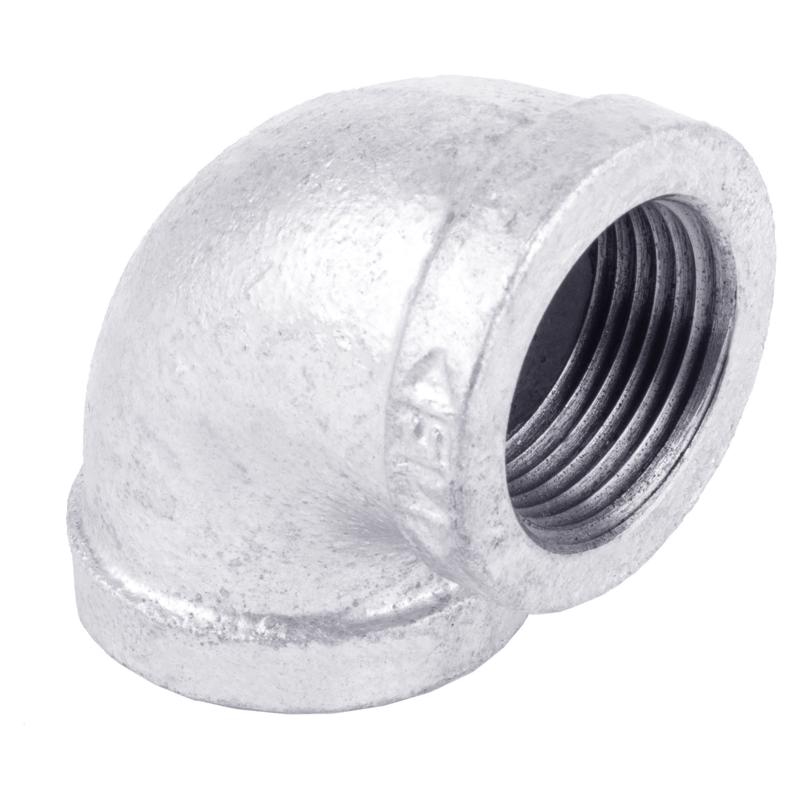 STZ Industries 2-1/2 in. FIP each X 2-1/2 in. D FIP Galvanized Malleable Iron 90 Degree Elbow