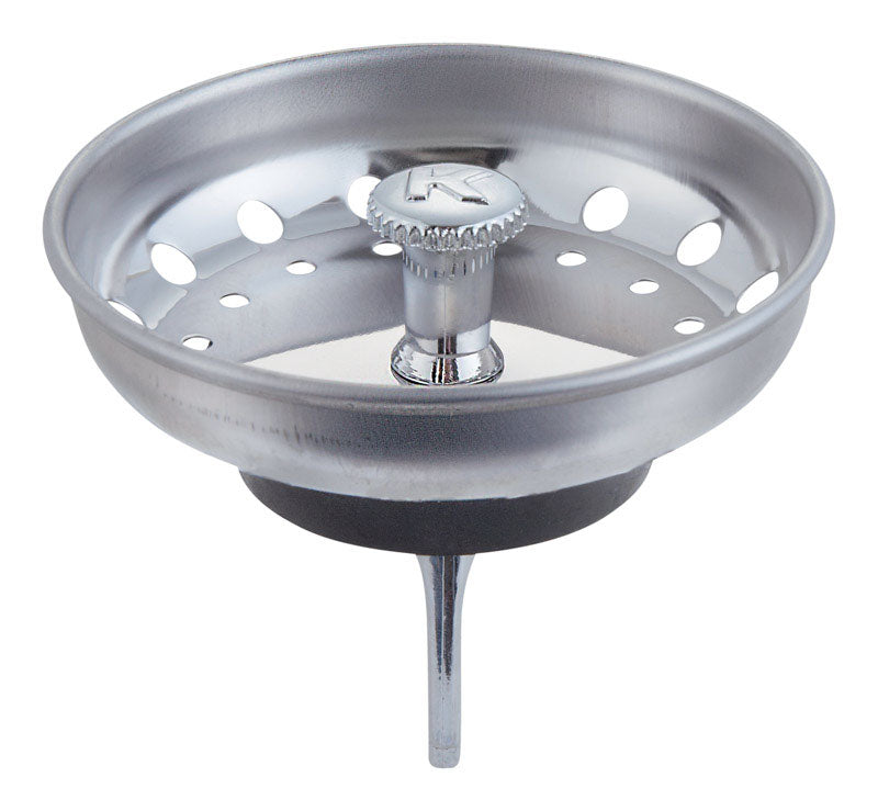 Ace 3 in. D Chrome Stainless Steel Strainer Basket Silver