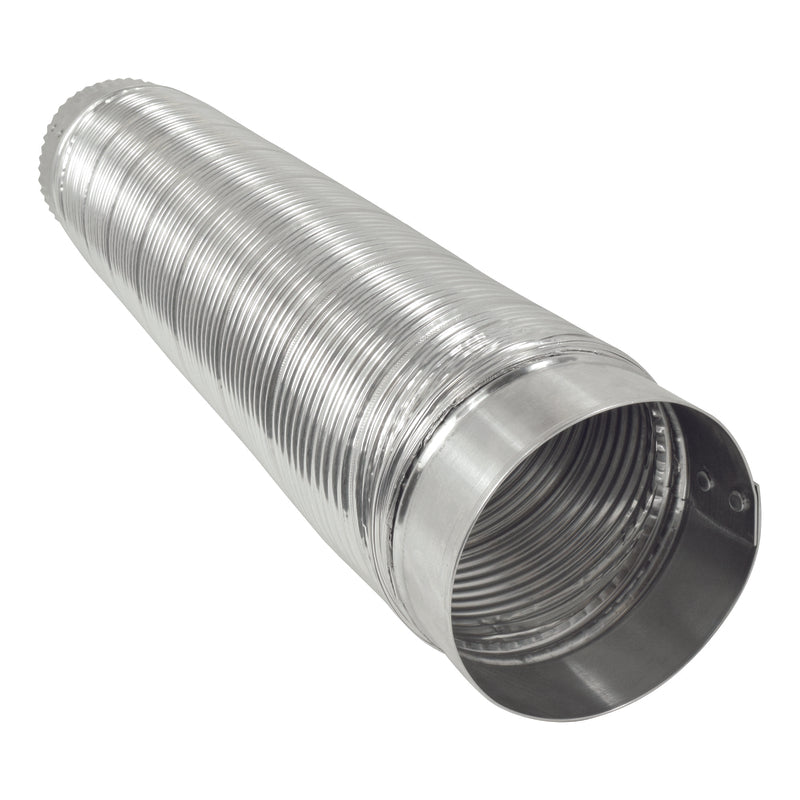 Ace 4.38 in. L X 4.375 in. D Silver/White Aluminum Semi-Rigid Vent Duct