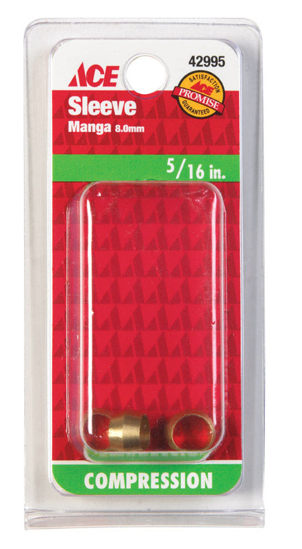 COMP SLEEVE 5/16"BRS3PK