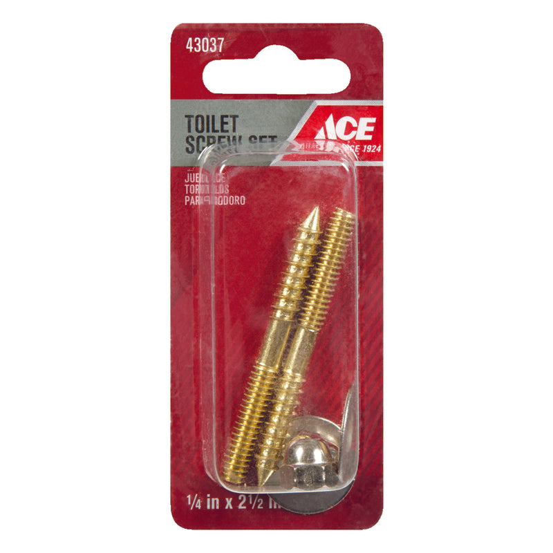 SCREW SET TOILET 2.5"STL