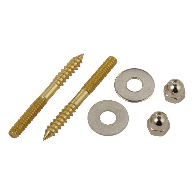 Ace Toilet Screw Set Brass