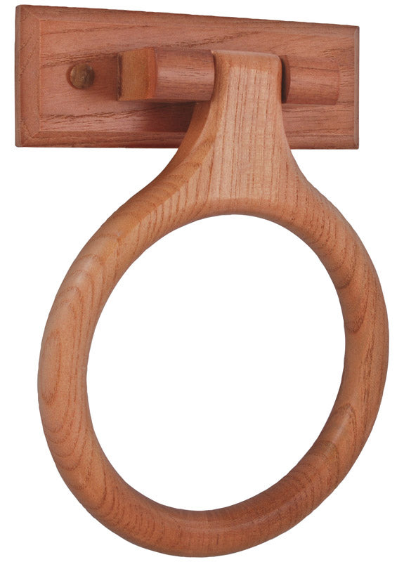 OAK FIN TOWEL RING