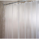 iDesign Ecopreme 72 in. H X 72 in. W White Soft Shower Curtain Liner EVA