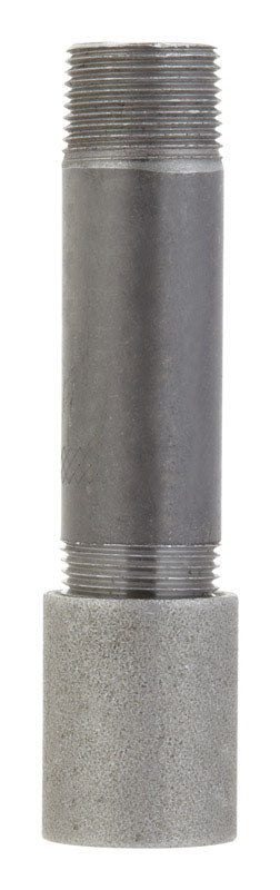 NIPPLE W/COUP BLK 1/2X4"