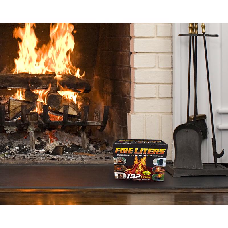 Fire Liters Wood Fiber Firestarter Log 12 min 192 pk