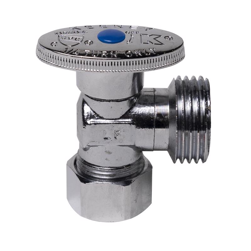 Ace 5/8 in. CTS X 3/4 in. MHT Brass Angle Stop Valve